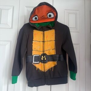 Teenage Mutant Ninja Turtle Michelangelo Hoodie with Mask